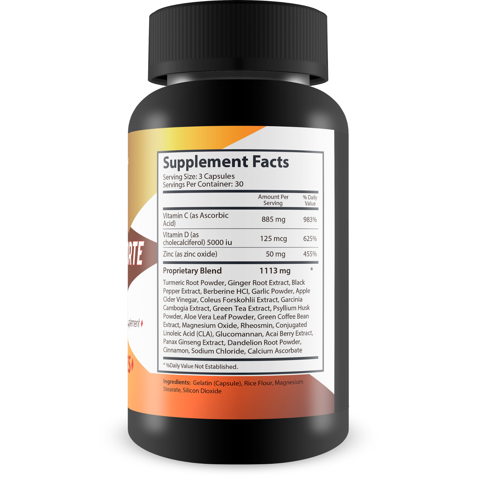 Turmeric Forte Pro Max – Extra Strength Ginger Turmeric with Black Pepper, Zinc