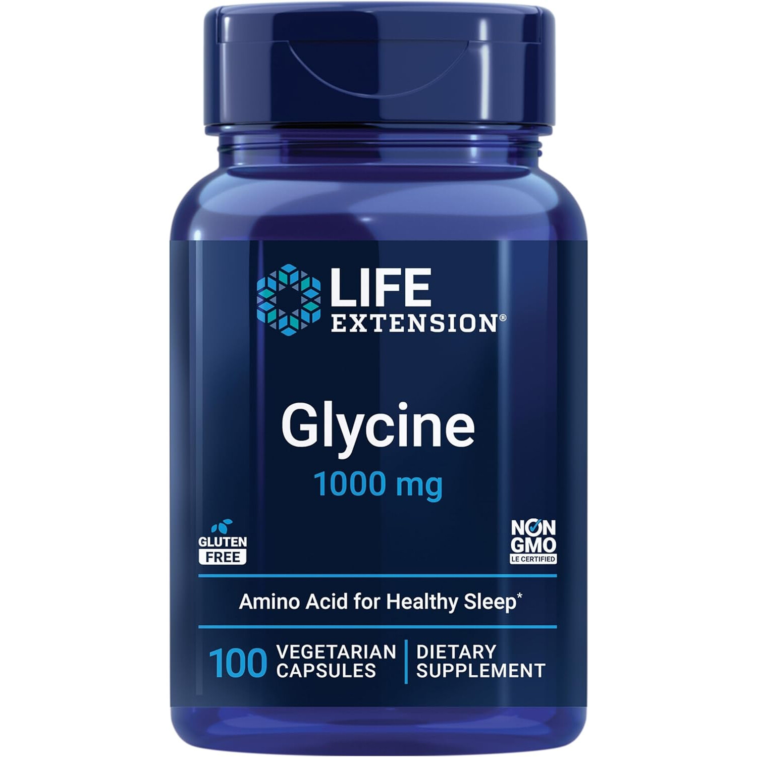 Life Extension Glycine, 1000 mg, 100 Vegetarian Capsules