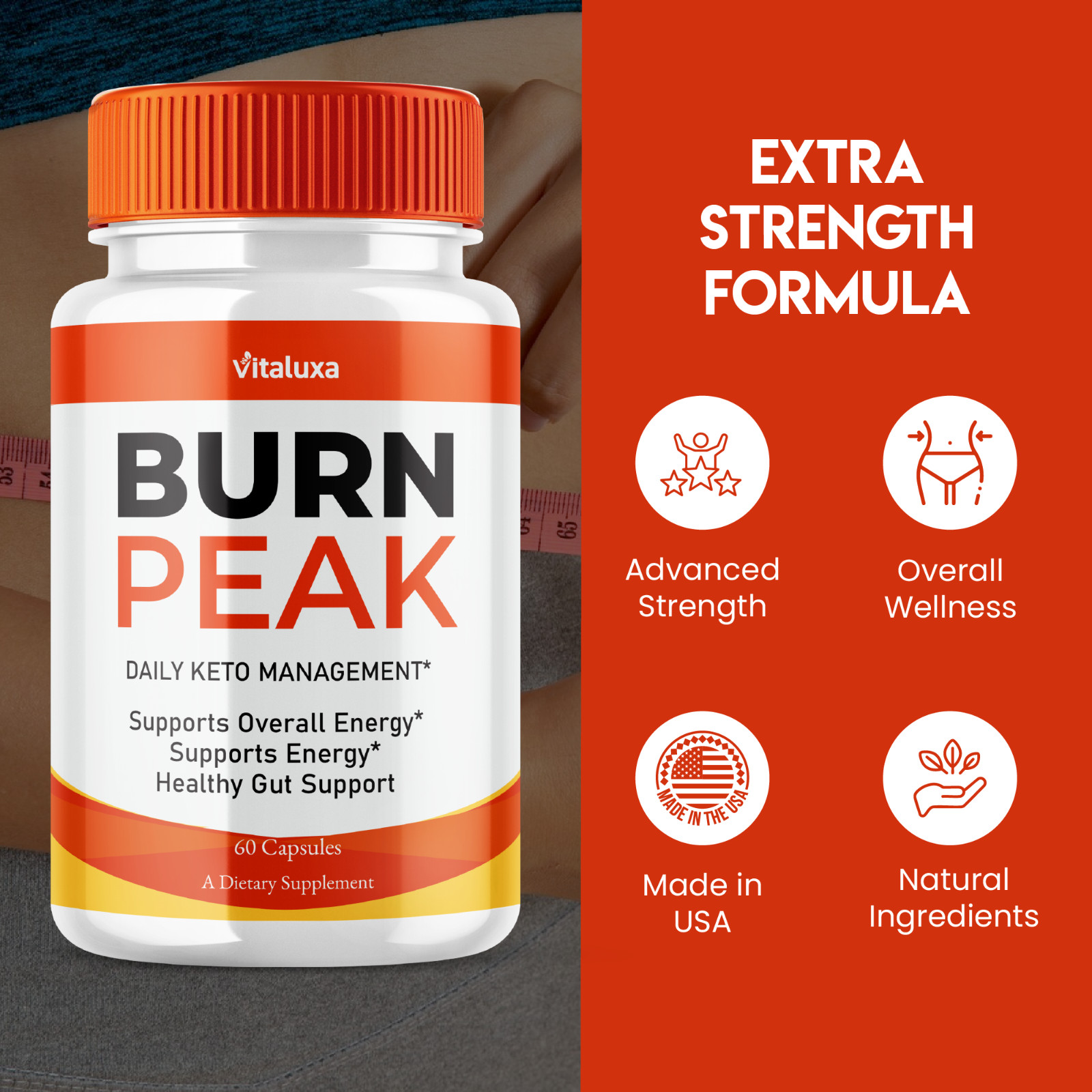 (3 Pack) Burn Peak for Advanced Weight Loss, Fat-Burner Formula (180 Capsules)