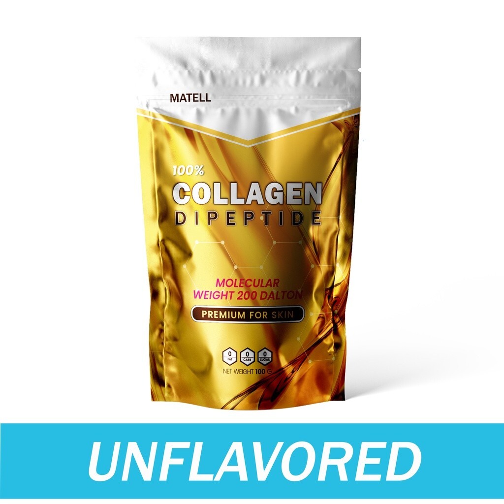 3x Matell Collagen Dipeptide 100% Powder Drink Premium Skin Unflavored 100 g