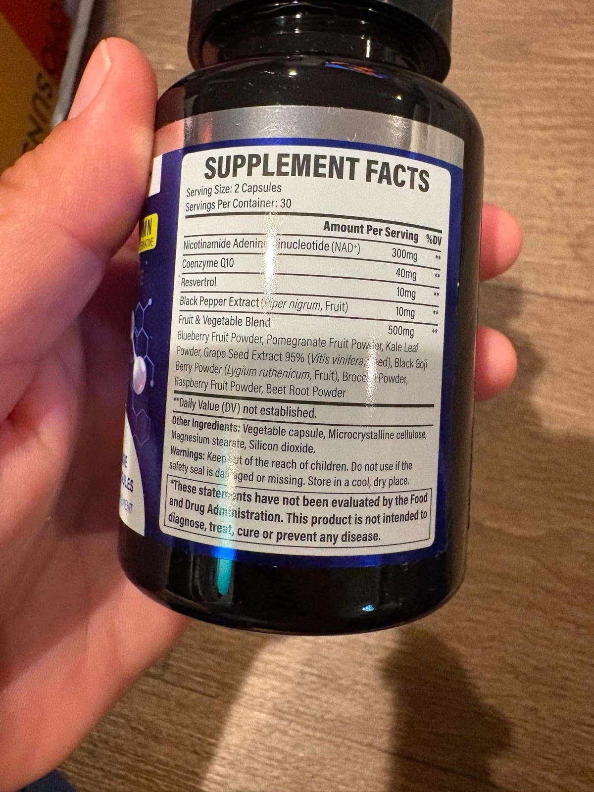 HIILEATHY NAD+ PRO MAX CoQ10 Resveratrol Cell Regenerator 60 Capsules