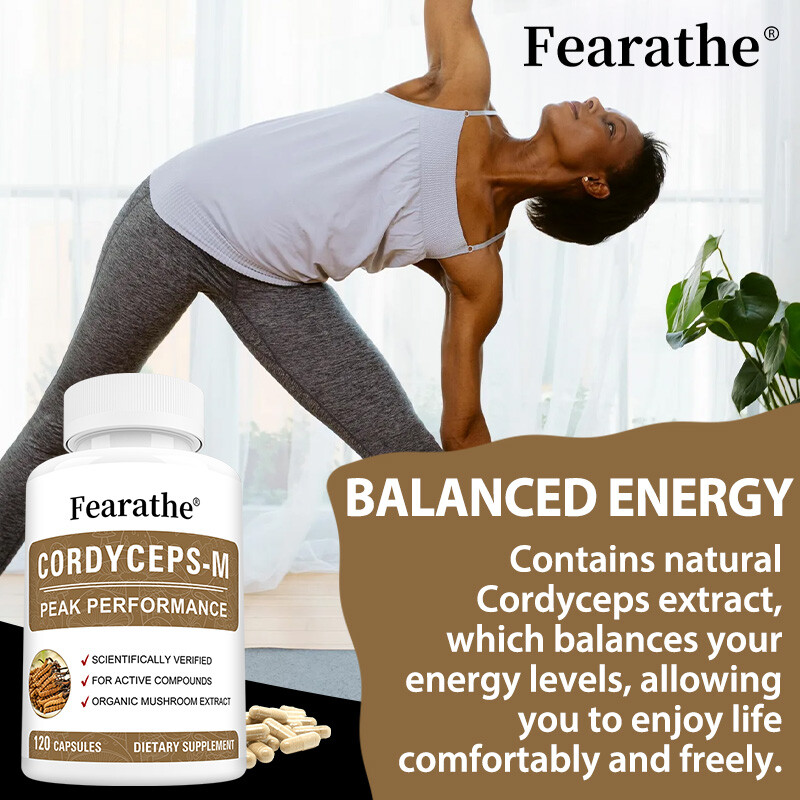 Cordycep-M, Cordyceps Mushroom Extract 1000mg, Boost Energy & Immune Support