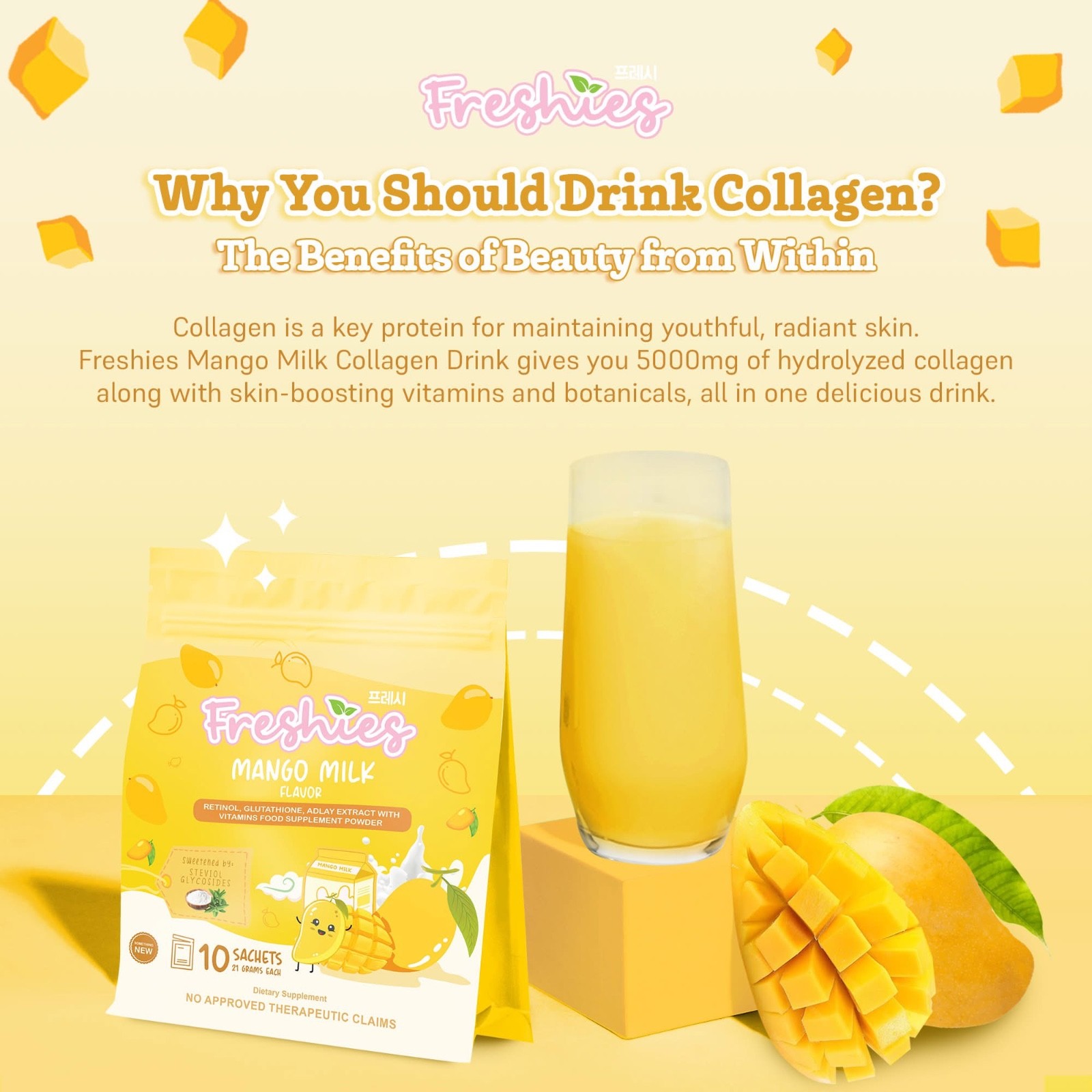 Freshies Mango Milk by Juju Glow 10 sachets x 21g
