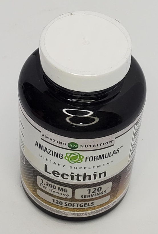 Amazing Formulas Lecithin 1200mg 120 gels Supplement Soybean Oil exp 1/27