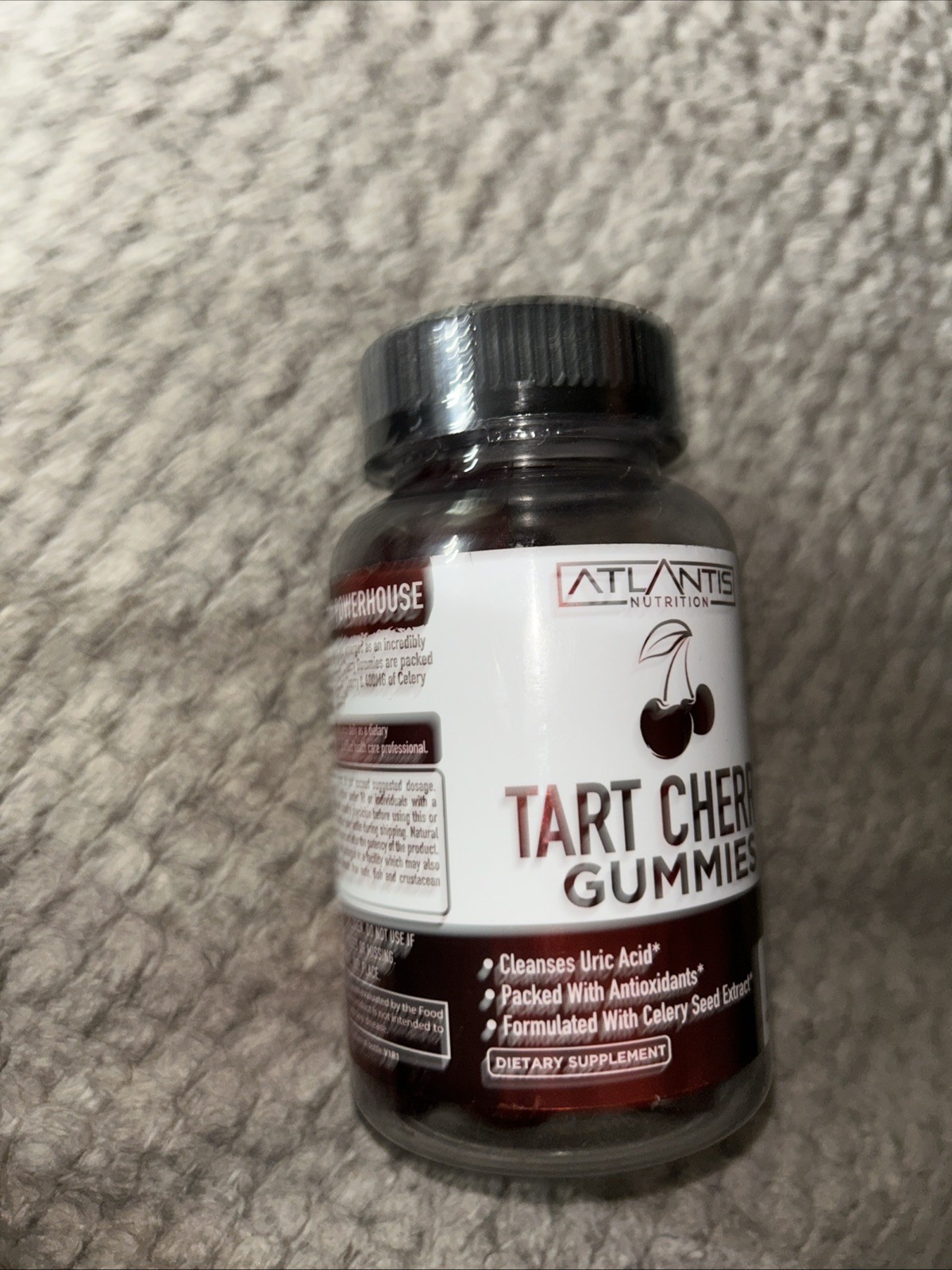 Atlantis Nutrition Tart Cherry Gummies with Celery Seed 60 Count (Pack of 1)