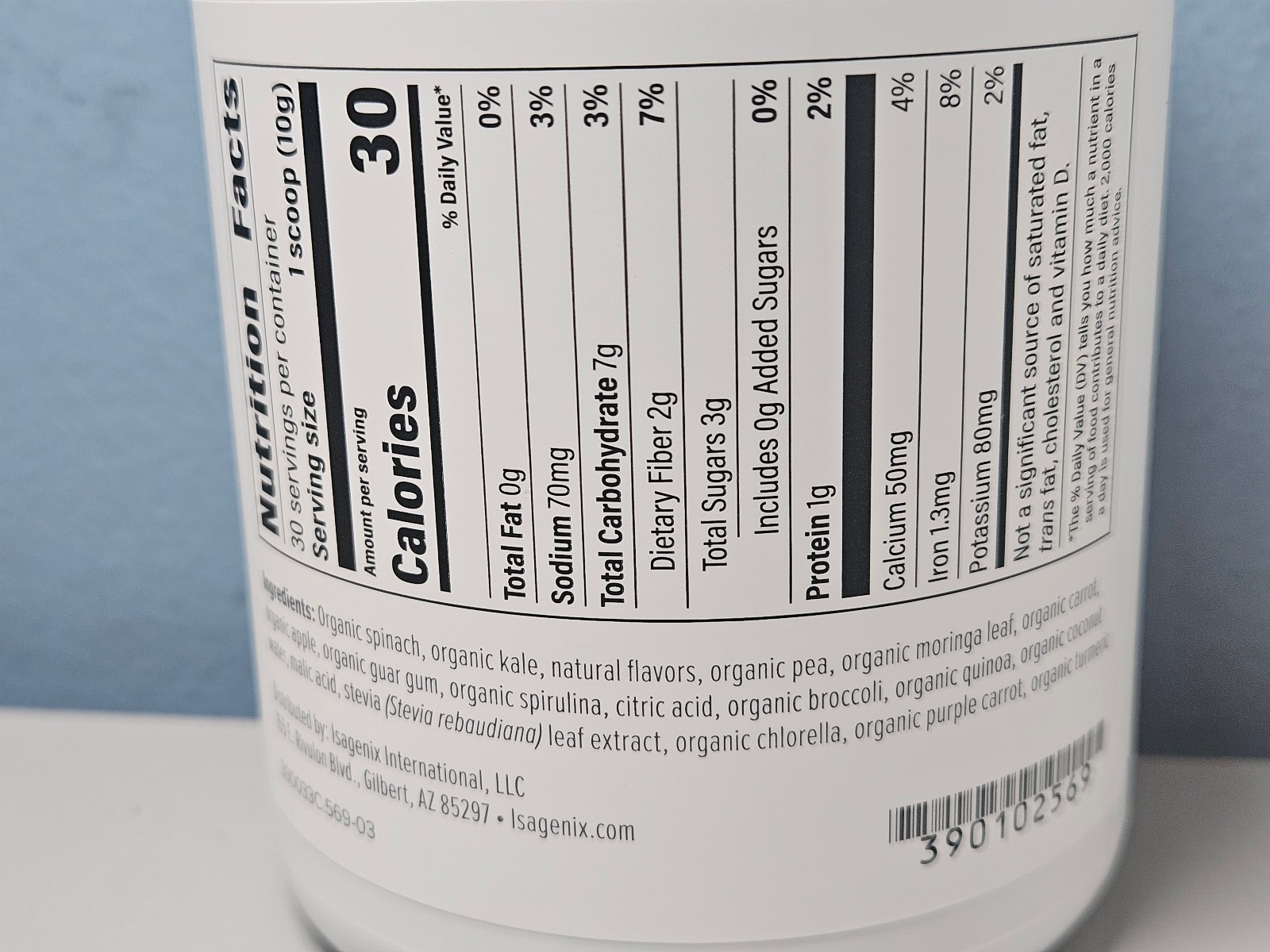 Isagenix Greens A Superfood Experience 10.6 oz – New & Sealed Exp 11/2027