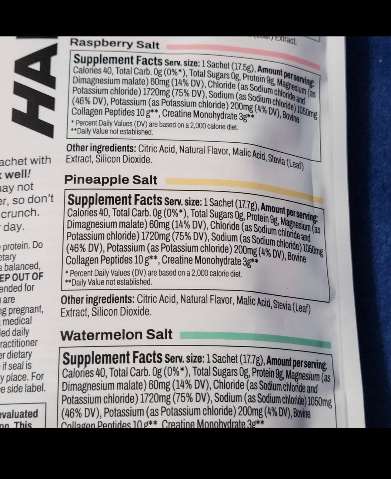 Harlo 3-in-1 Performance Mix Electrolytes, Collagen, Salty by Design