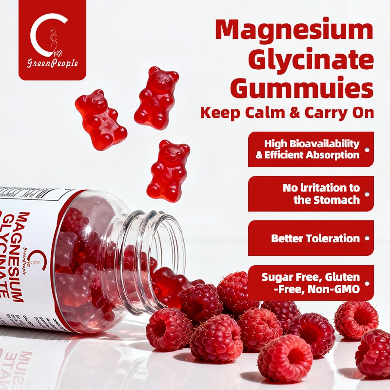 High Absorption Magnesium Glycinate Gummies – Sleep & Relaxation Support, 60ct