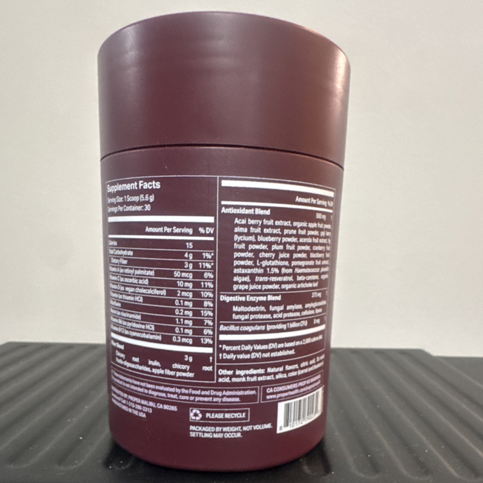 Proper Antioxidant Support Acai Berry Powder 30 Serv EXP 02/15/27