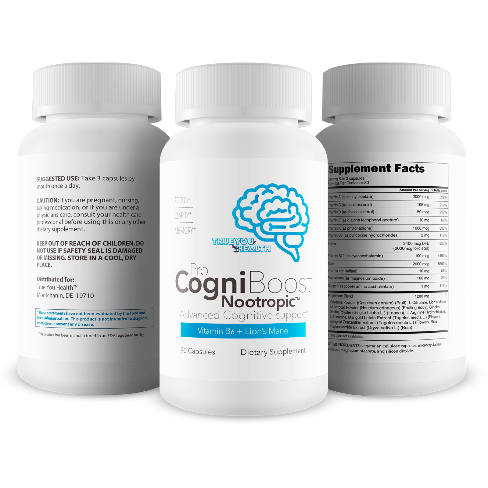 Pro Cogni Boost Brain Supplement – Top Memory & Clarity Blend – Pro Cogni Boost