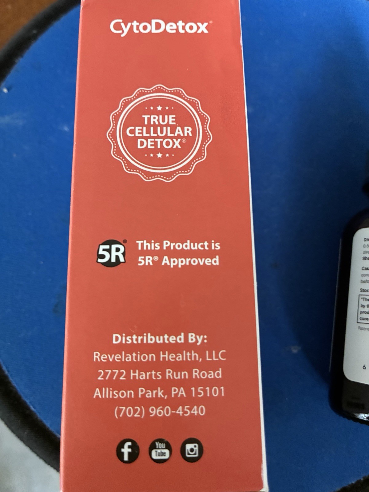 CytoDetox True Cellular Formulas 1 fl oz Detox Supplement NEW IN OPEN BOX- NIB