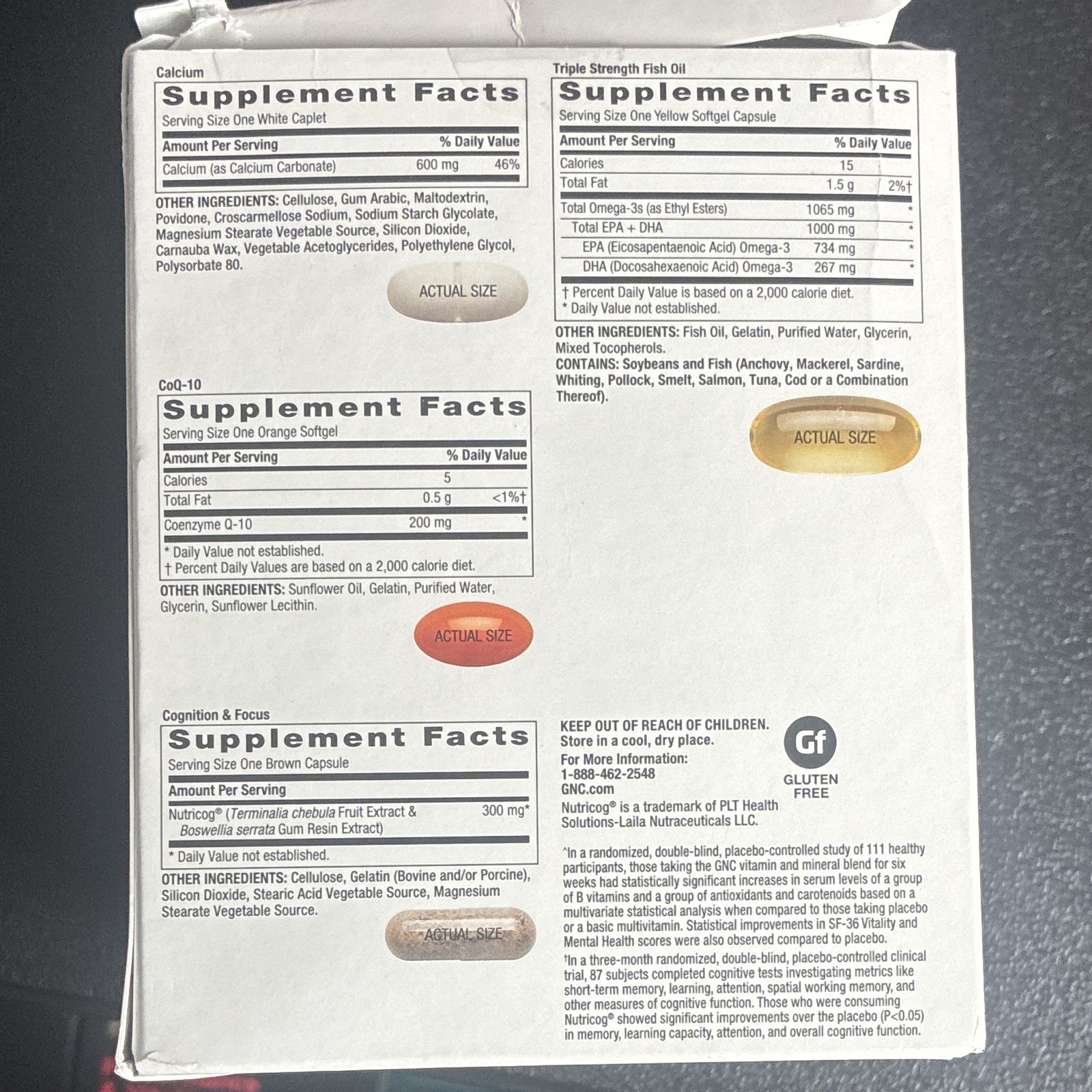 GNC Women’s Ultra Mega 50 Plus Vitapak Multivitamin 30 Pk Gluten Free ex 04/27