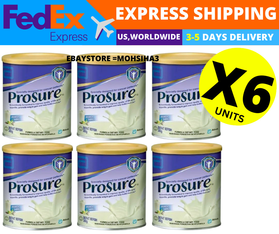Abbott Pro Sure Milk High Protein, Prebiotic & EPA 380g X6