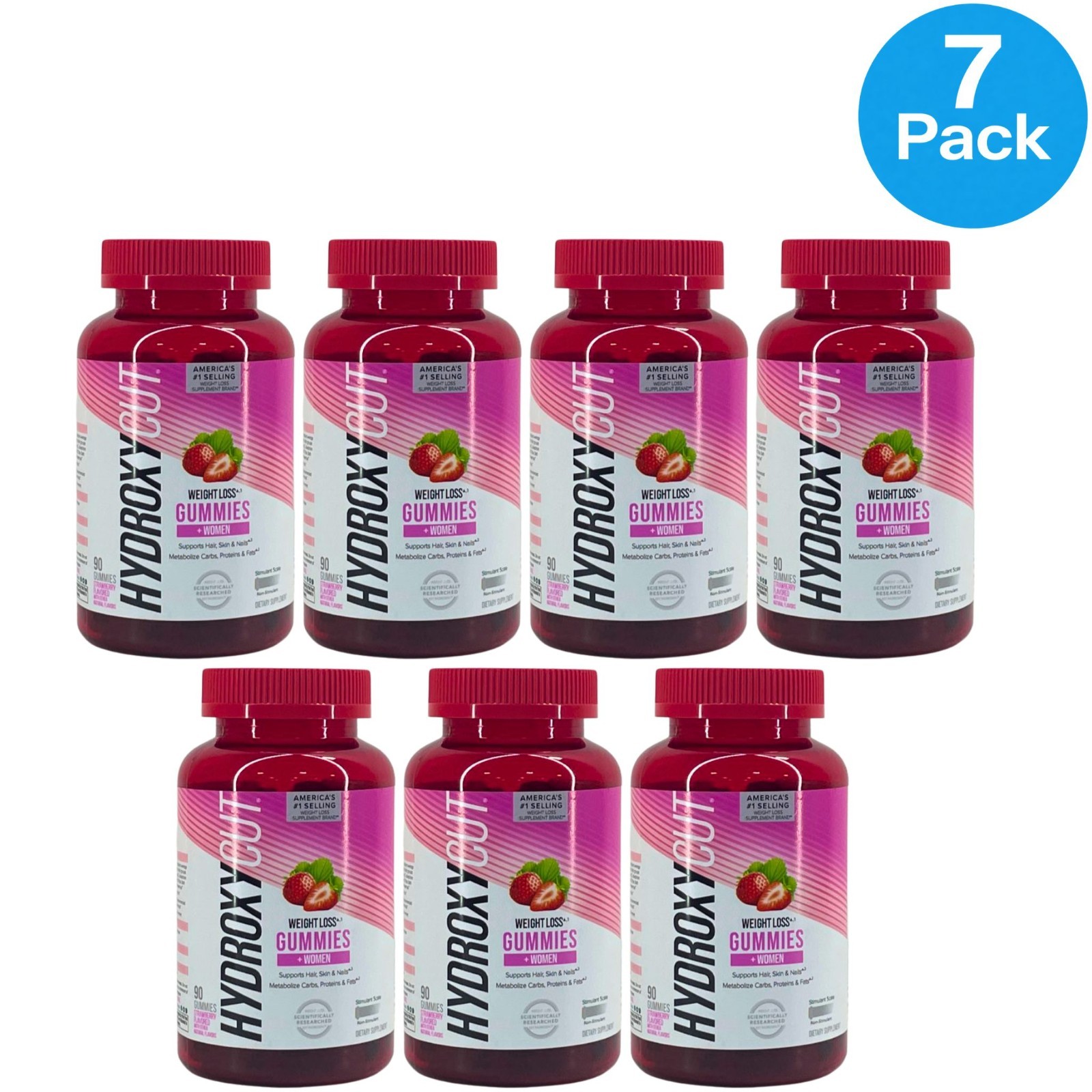 Hydroxycut Women Weight Loss Gummies 90 Count 7 Pack Exp 09/2026 New