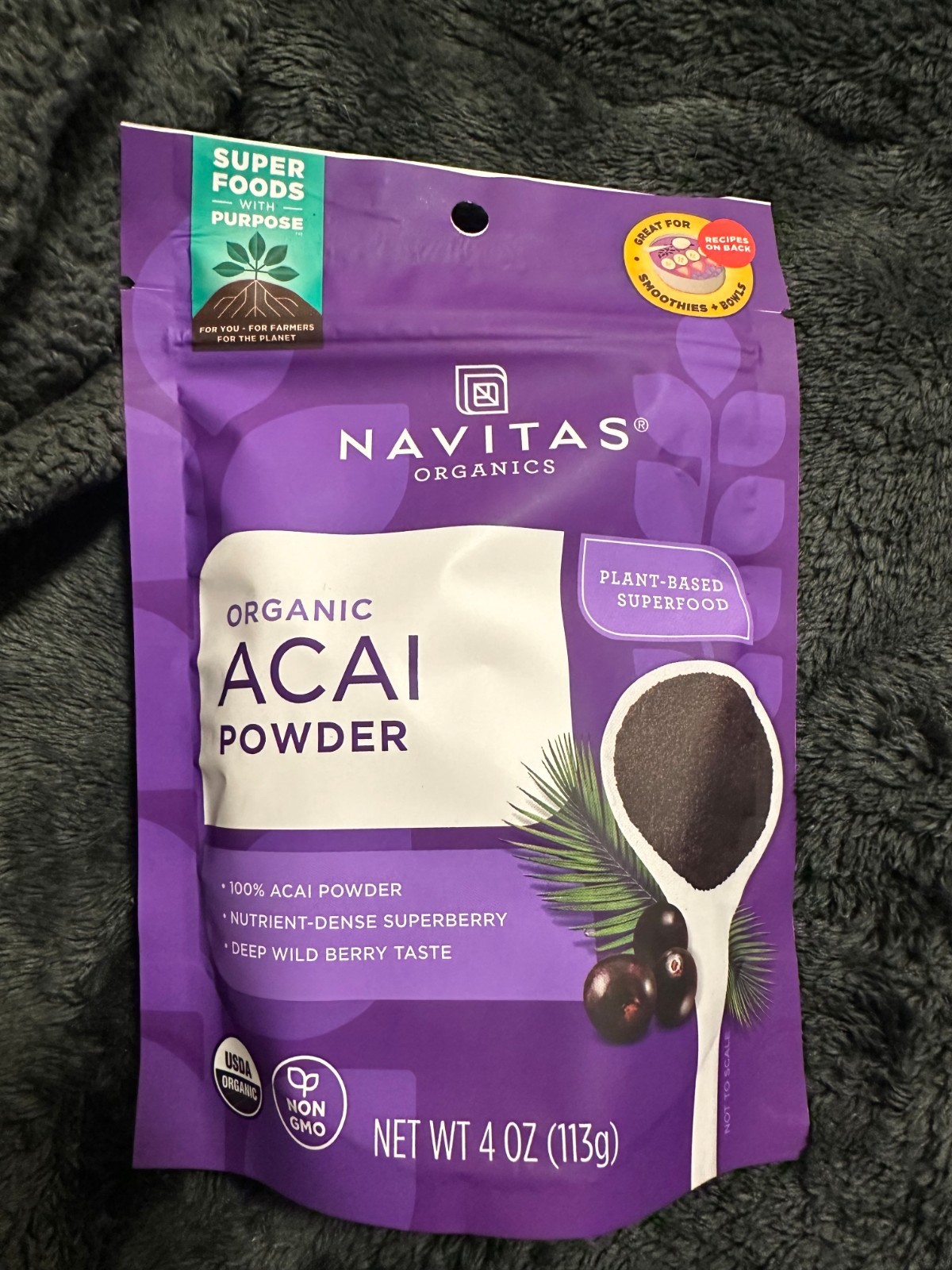Navitas Organics Acai Camu Powder Superfood Supplement Lot Organic Non GMO