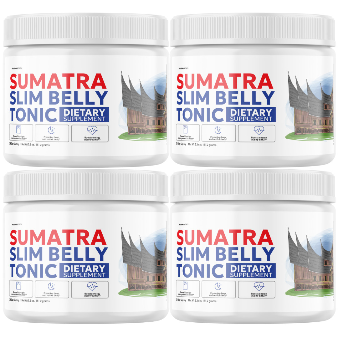 Sumatra Slim Belly Tonic Weight Loss Powder for Energy & Burning Fat – 4Tubs