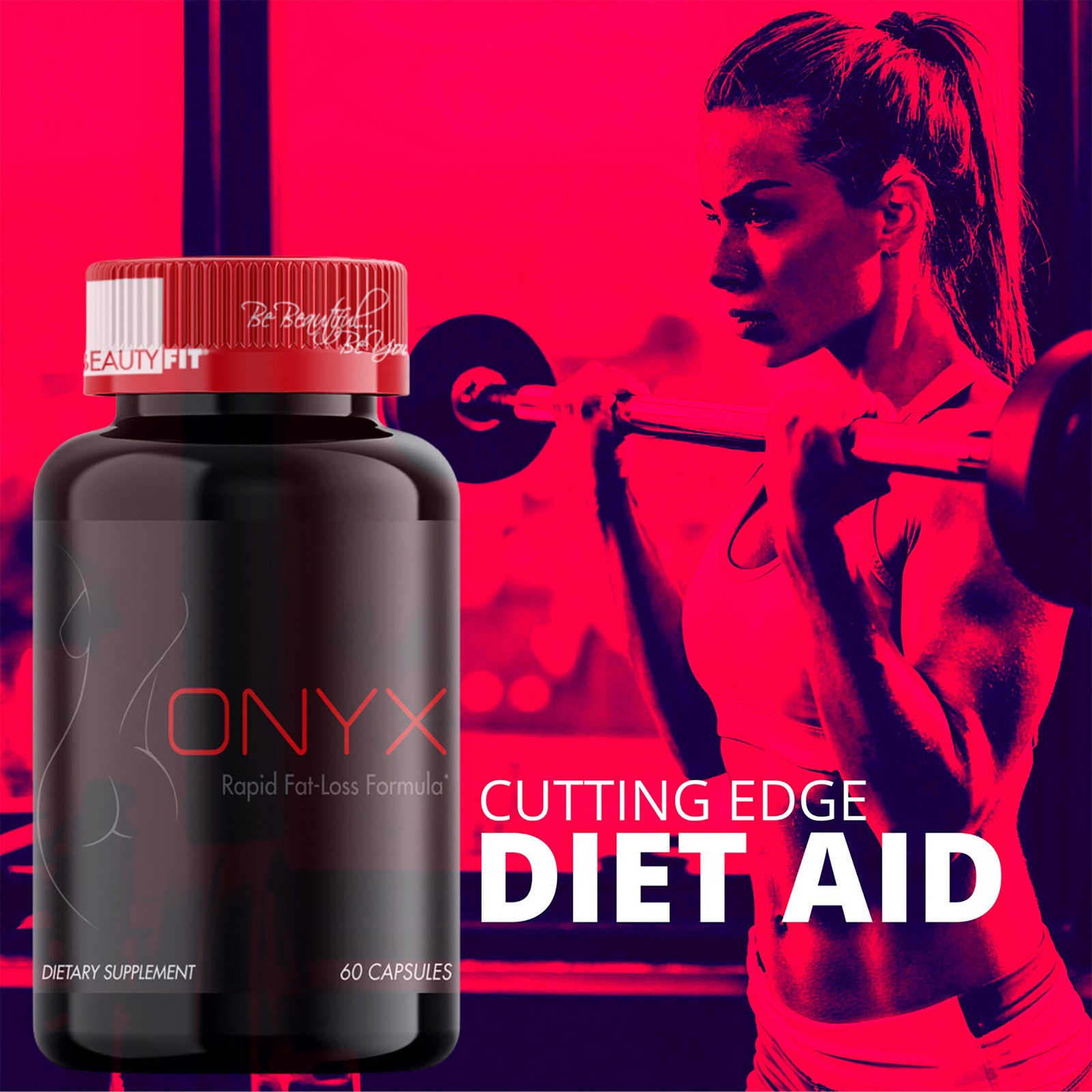 2 Pack Onyx Rapid Fat-Loss Formula Capsules by BeautyFit for Women – 60 Count