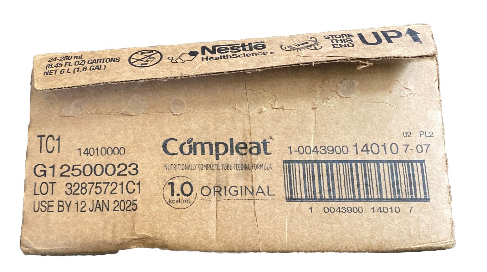 Nestle Compleat 1.0 Original Unflavored Real Food Ingredients 8.45 oz Lot Of 23
