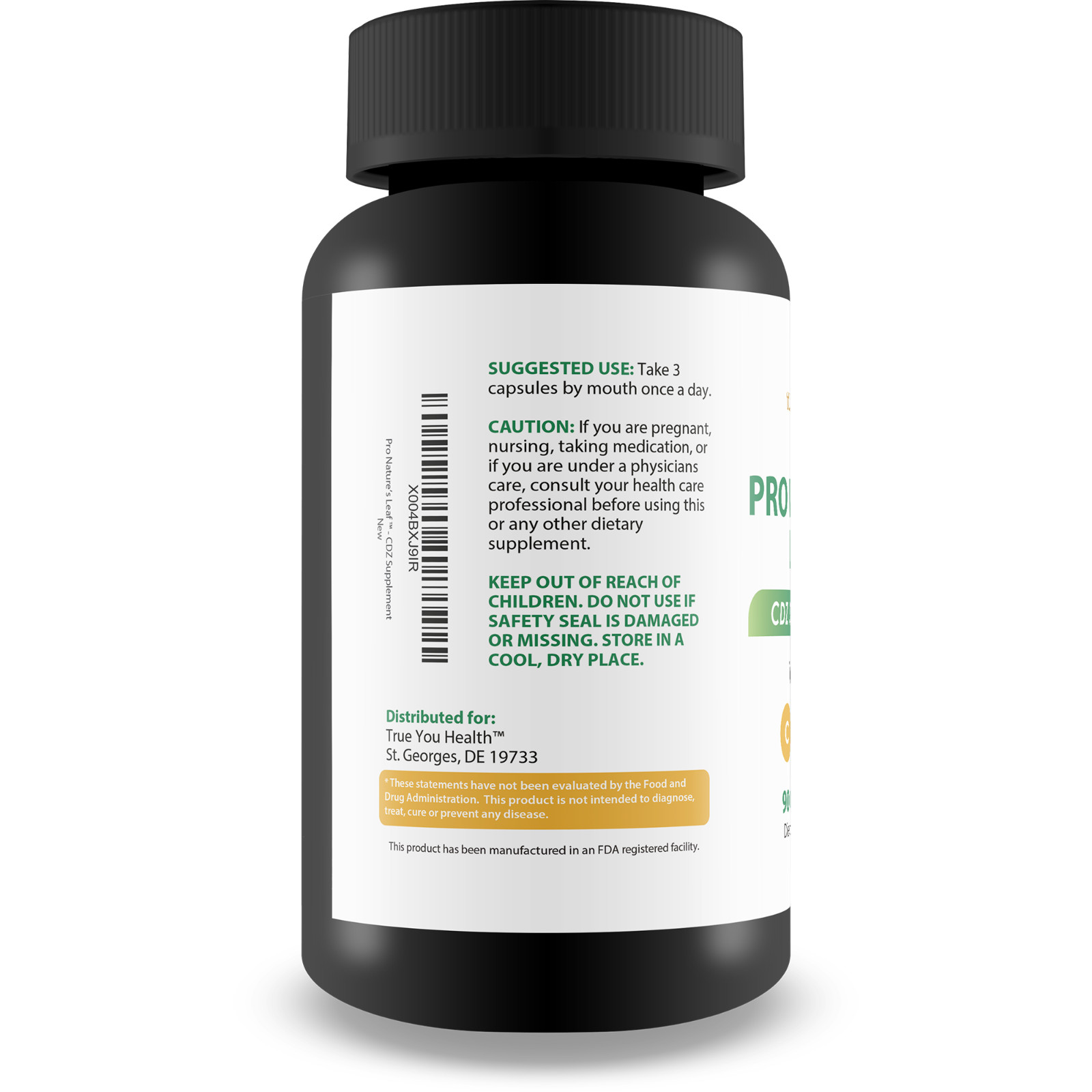 Pro Natures Leaf CDZ & Turmeric Supplement – Turmeric Pills & CDZ Vitamins