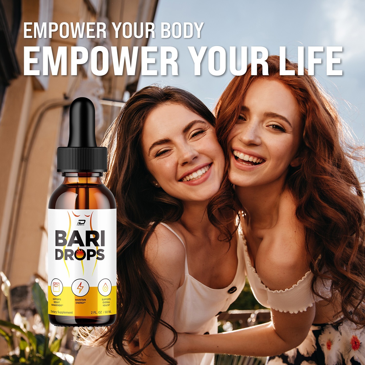 (5 Pack) Bari Drops Liquid Supplement-Natural Formula for Active Fitness Goals