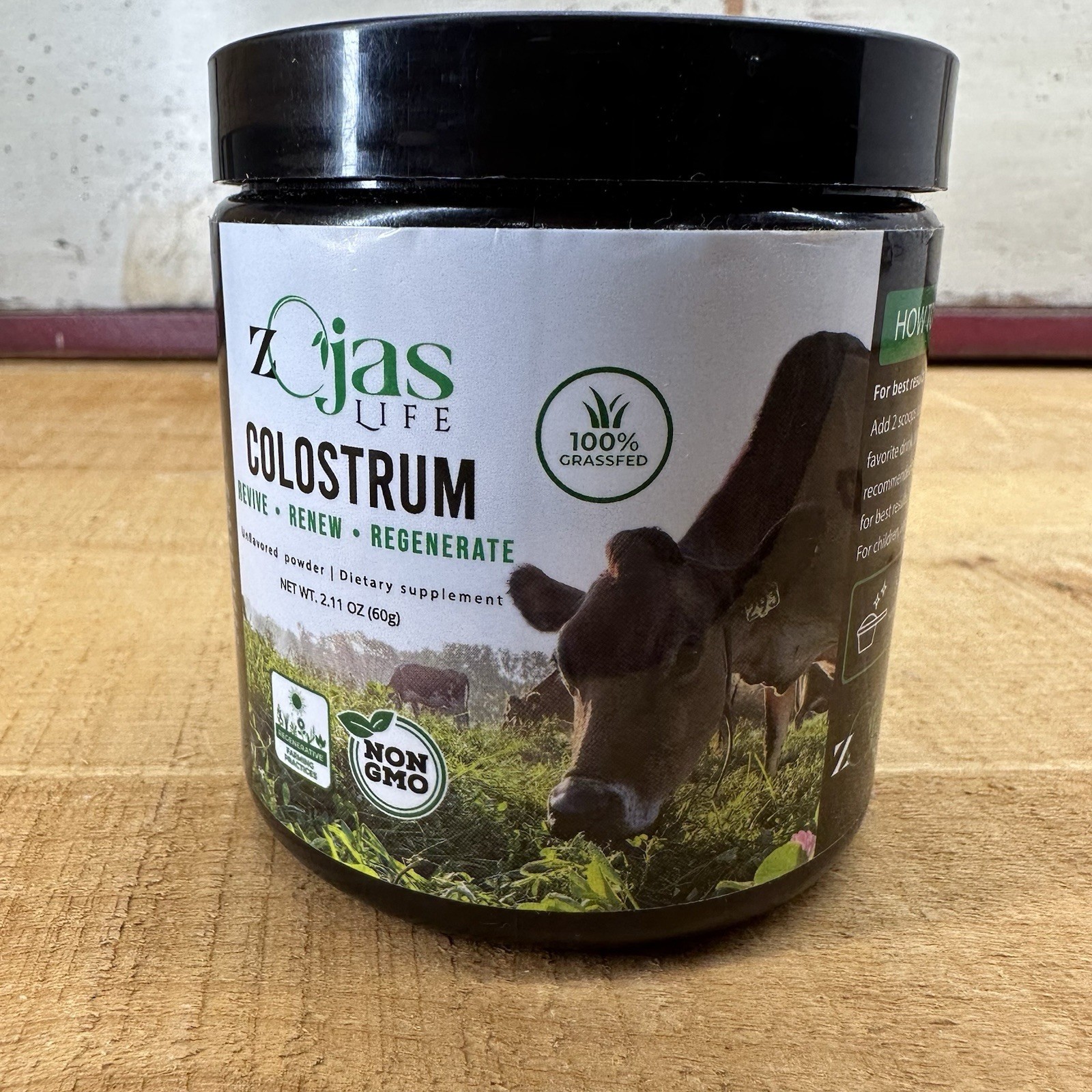 Zojas Life Colostrum Power Non GMO Dietary Supplement