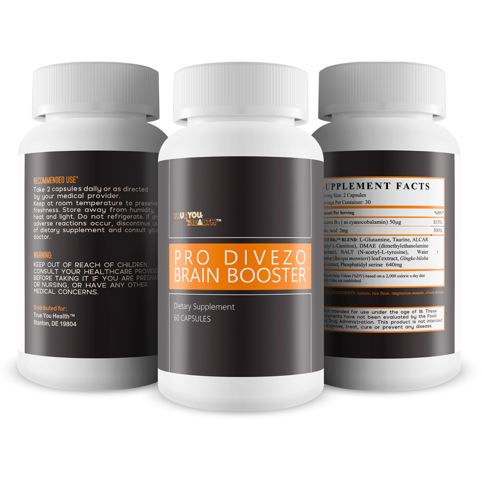 Pro Divezo Brain Booster – Brain Booster Supplement for Focus Memory Clarity