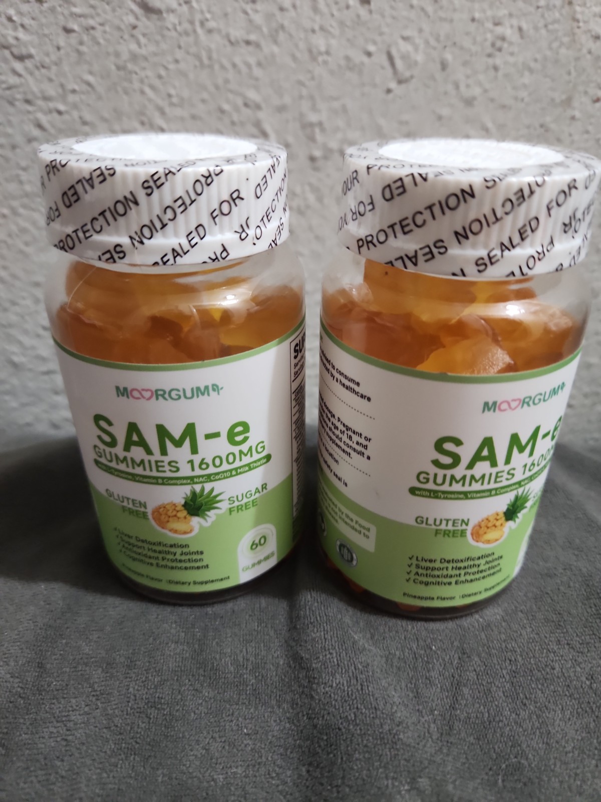 SAM-E 1600 Mg Supplement Gummies (2 X 60 Each) EXP 8/2027