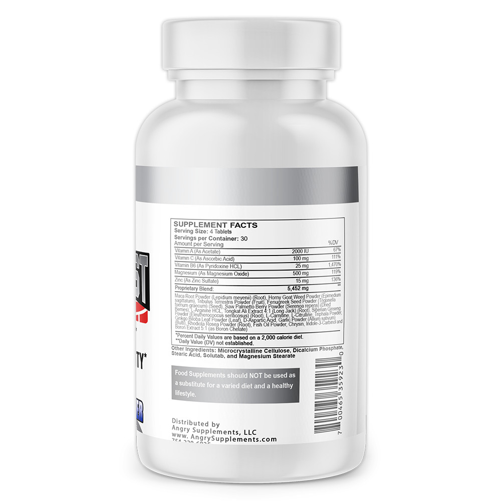 Monster Test Mens Test Booster Pills Tribulus Testosteron Booster 120CT Tablets