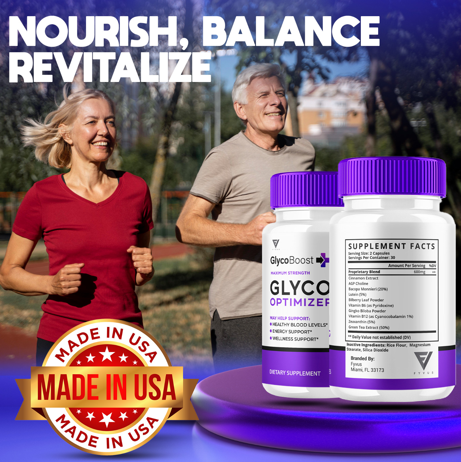 (3 Pack) GlycoBoost Glyco Optimizer Advanced Blood Support Review (180 Capsules)