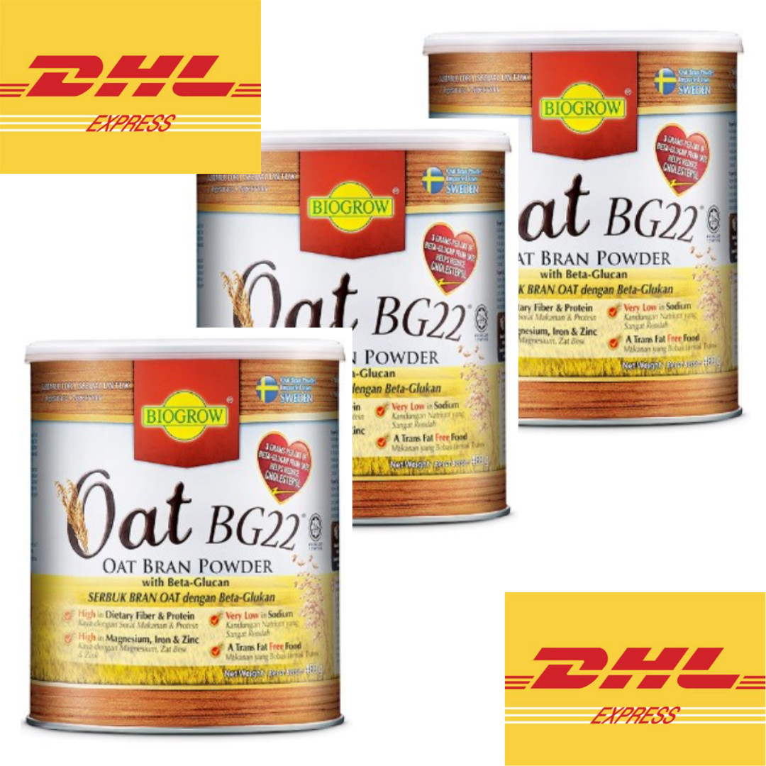 New Biogrow Bg22 Oat Beta Glucan Powder 480g X 3 Lower Cholesterol Natural – DHL