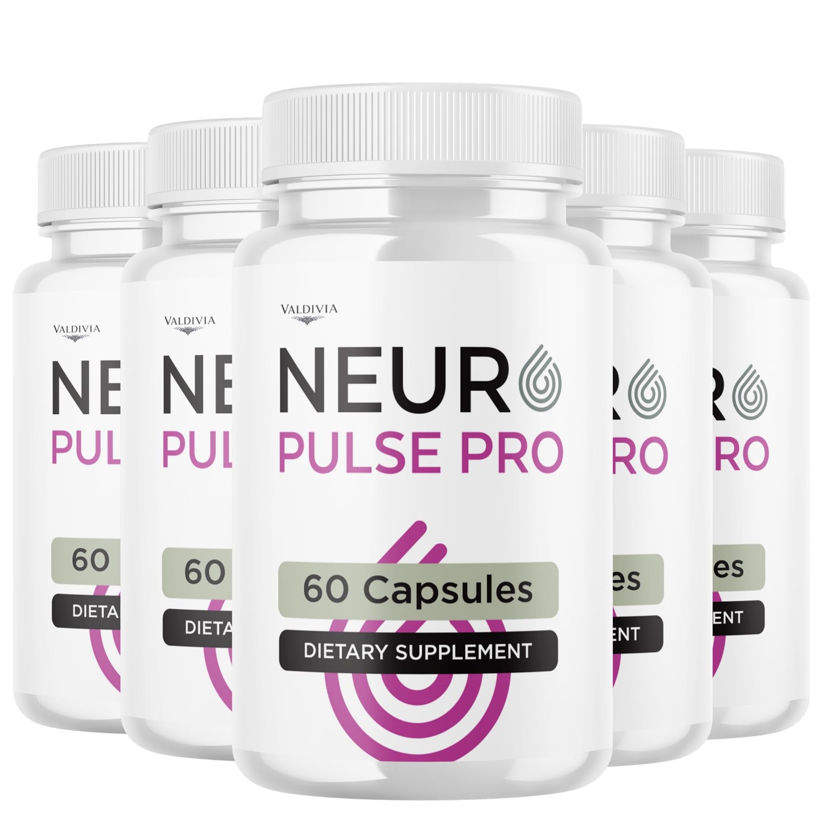 Valdivia NeuroPulse Pro 300 Capsules 5 Pack Daily Wellness Supplement Made