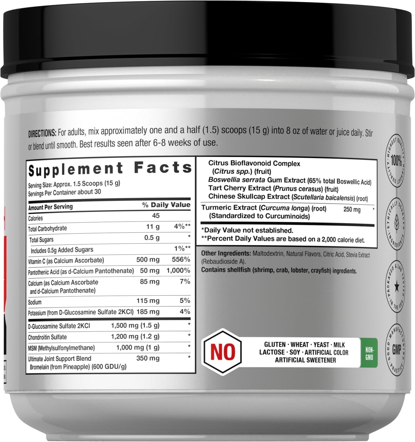 Joint Support Supplement Powder | 1 lb | Triple Action Support | by Horbaach