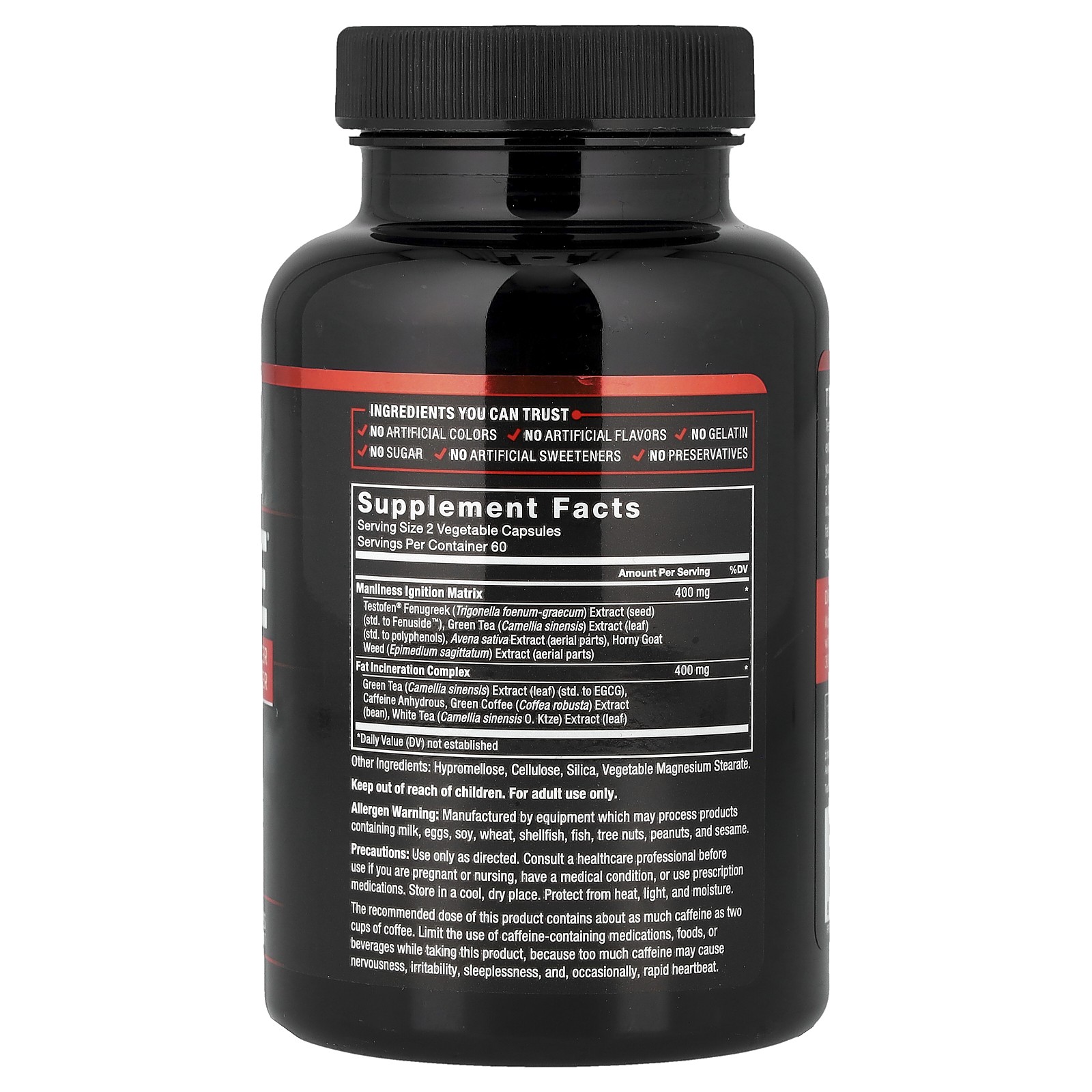 Test X180 Ignite, Total Testosterone Booster & Fat Burner, 120 Capsules