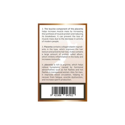 Natural NZ NEW ZEALAND Placenta Stem+ 120,000mg 90 Capsules