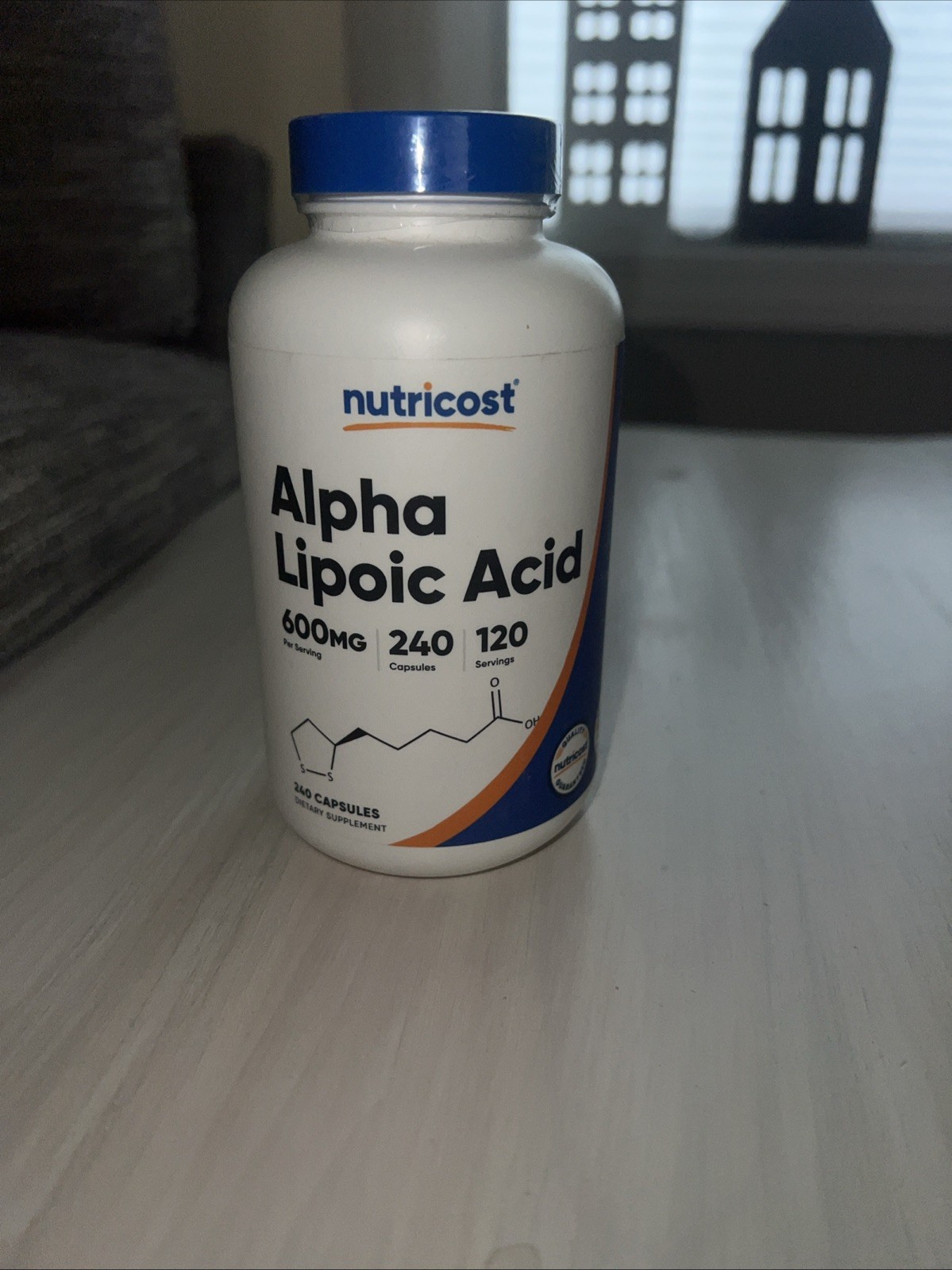 Nutricost Alpha Lipoic Acid – 600mg Per Serving – 240 Capsules
