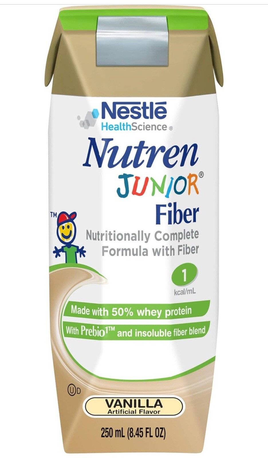Nutren Junior Fiber Vanilla, 24 Count