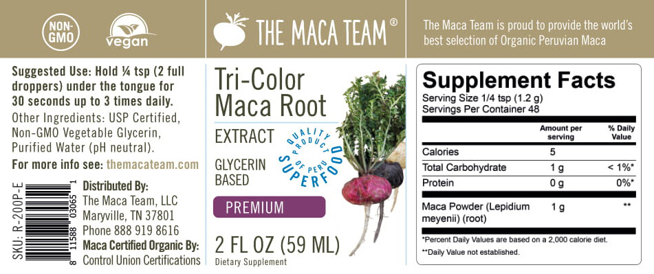Premium Maca Liquid Extract – Alcohol Free – Made Premium Maca Grown in Peru