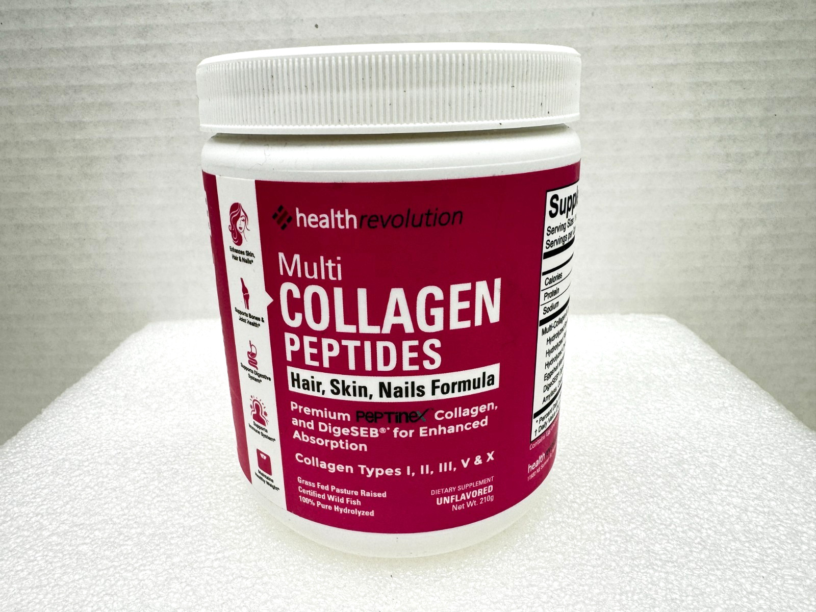 Multi Collagen Peptides Type I II III V X-5 Powder Nails/skin/Joint/Sugar Free