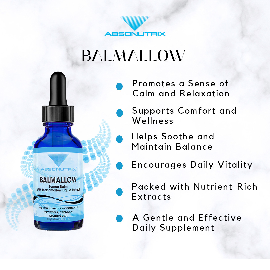Absonutrix Balmallow, 390 mg, 4 FL OZ Liquid, 302 Servings, Made in USA