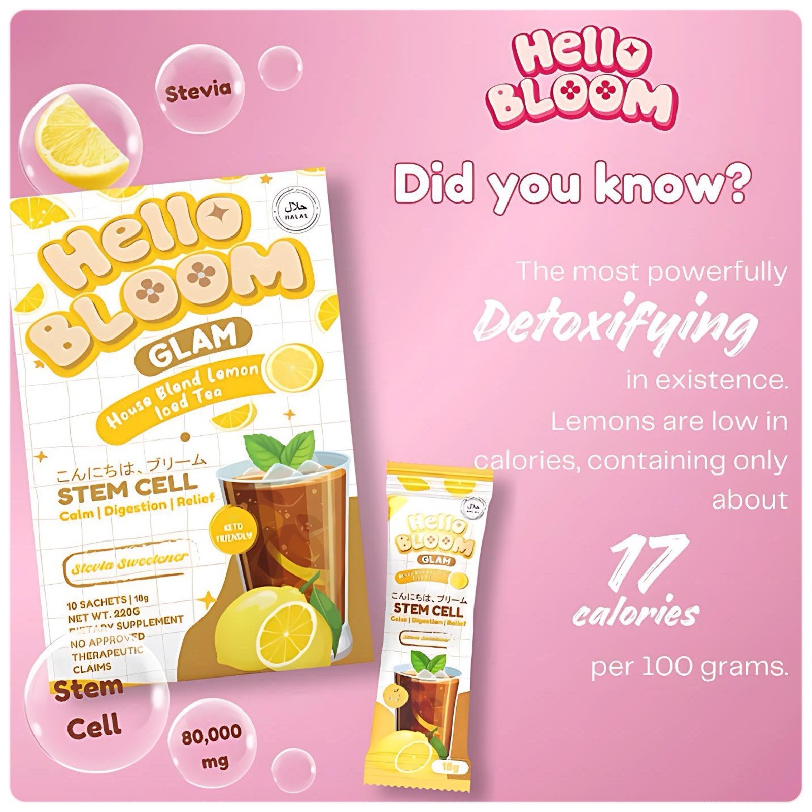 Hello Bloom Glam House Blend Lemon Iced Tea by Kiray Celis