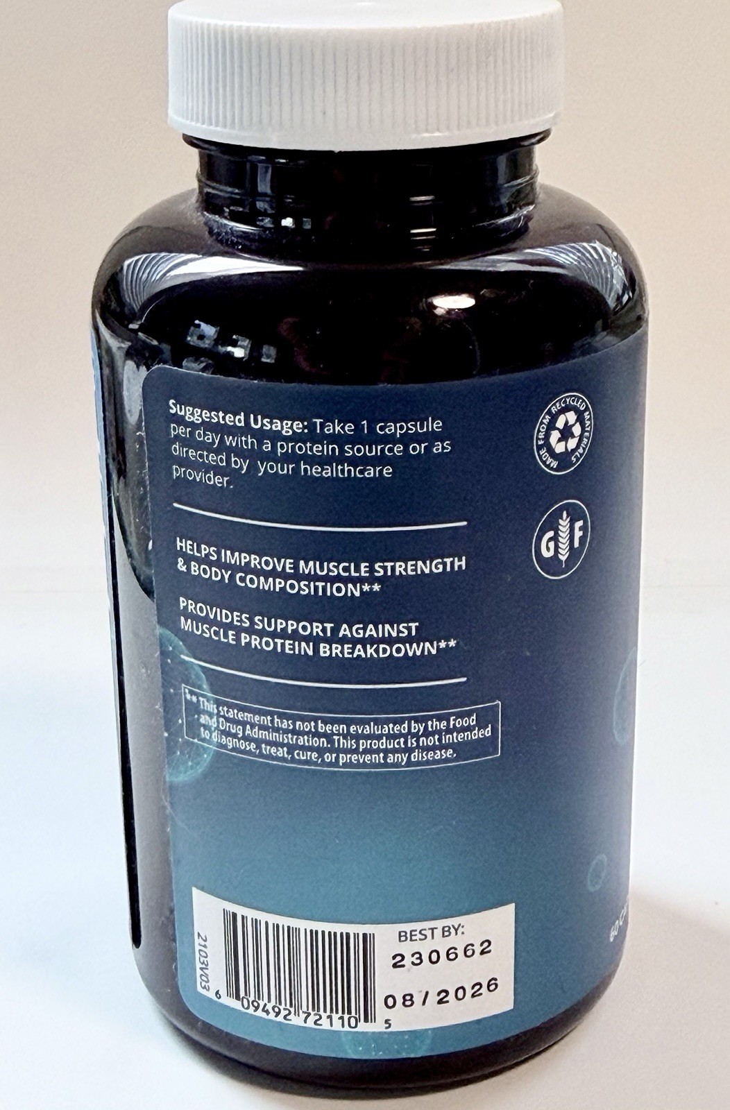 MRM Nutrition HMB 1000 1000mg Muscle Support Gluten-Free 60 Caps EXP 08/2026