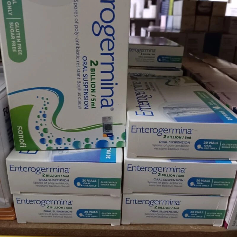 Enterogermina Bacillus Clausii Probiotic 2 Billion CFU/5mL (20 Vials) New