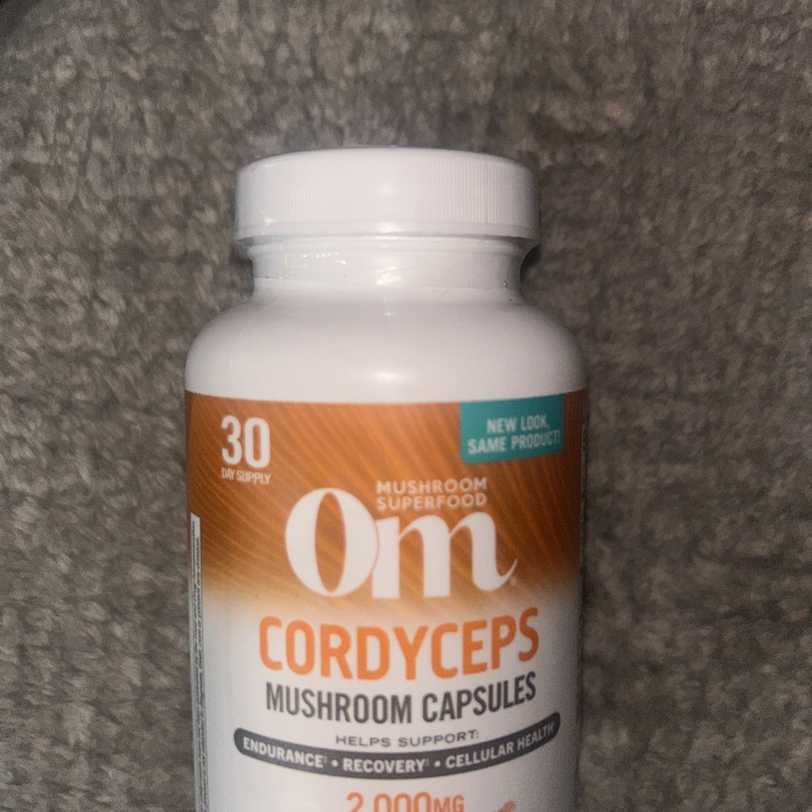 Om Mushroom Cordyceps Capsules ~Energy ~Endurance, 2000mg 90 caps Exp. 12/26