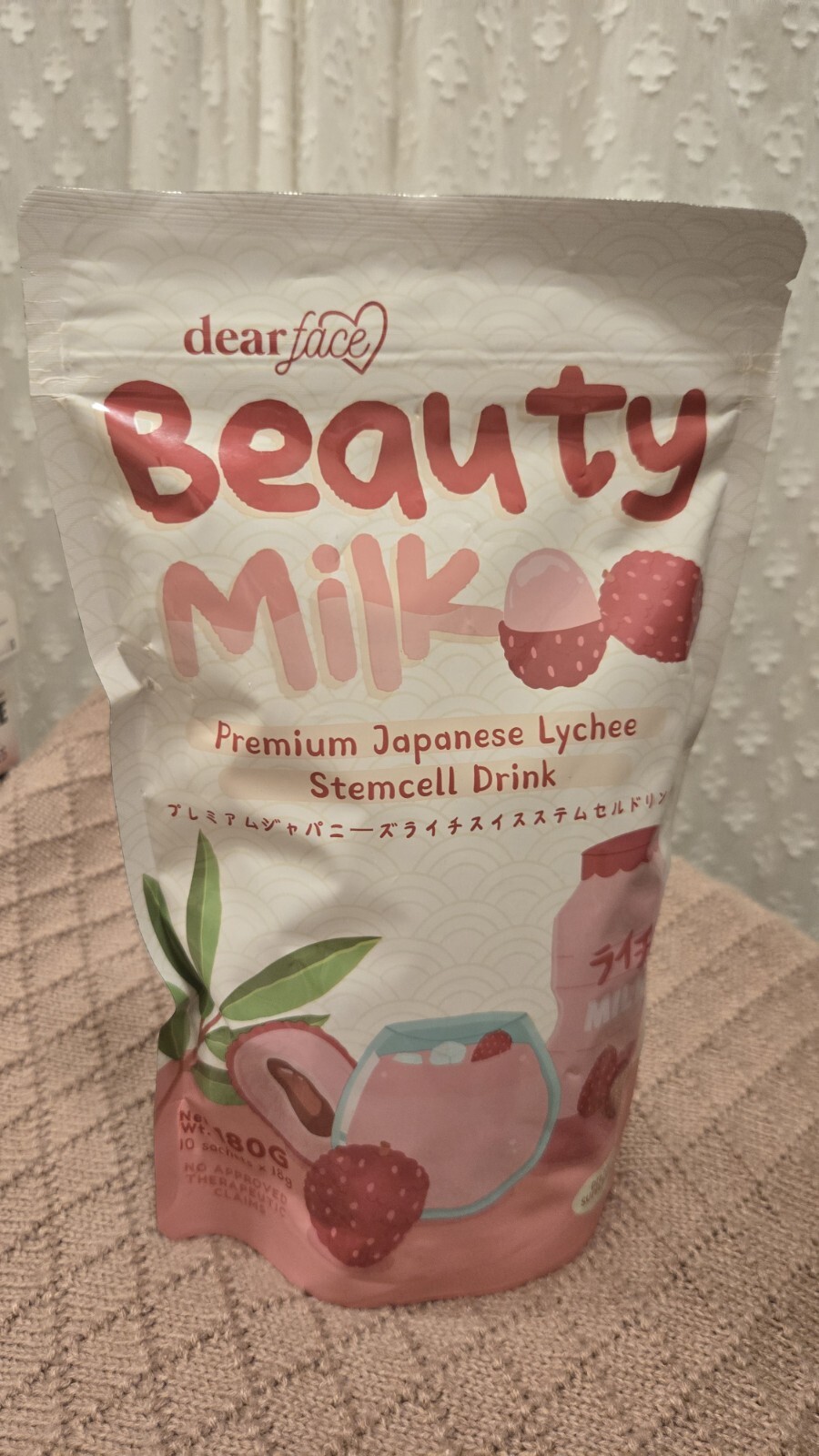 Dear Face Beauty Milk Premium Japanese Lychee Swiss Stemcell Drink 50,000mg