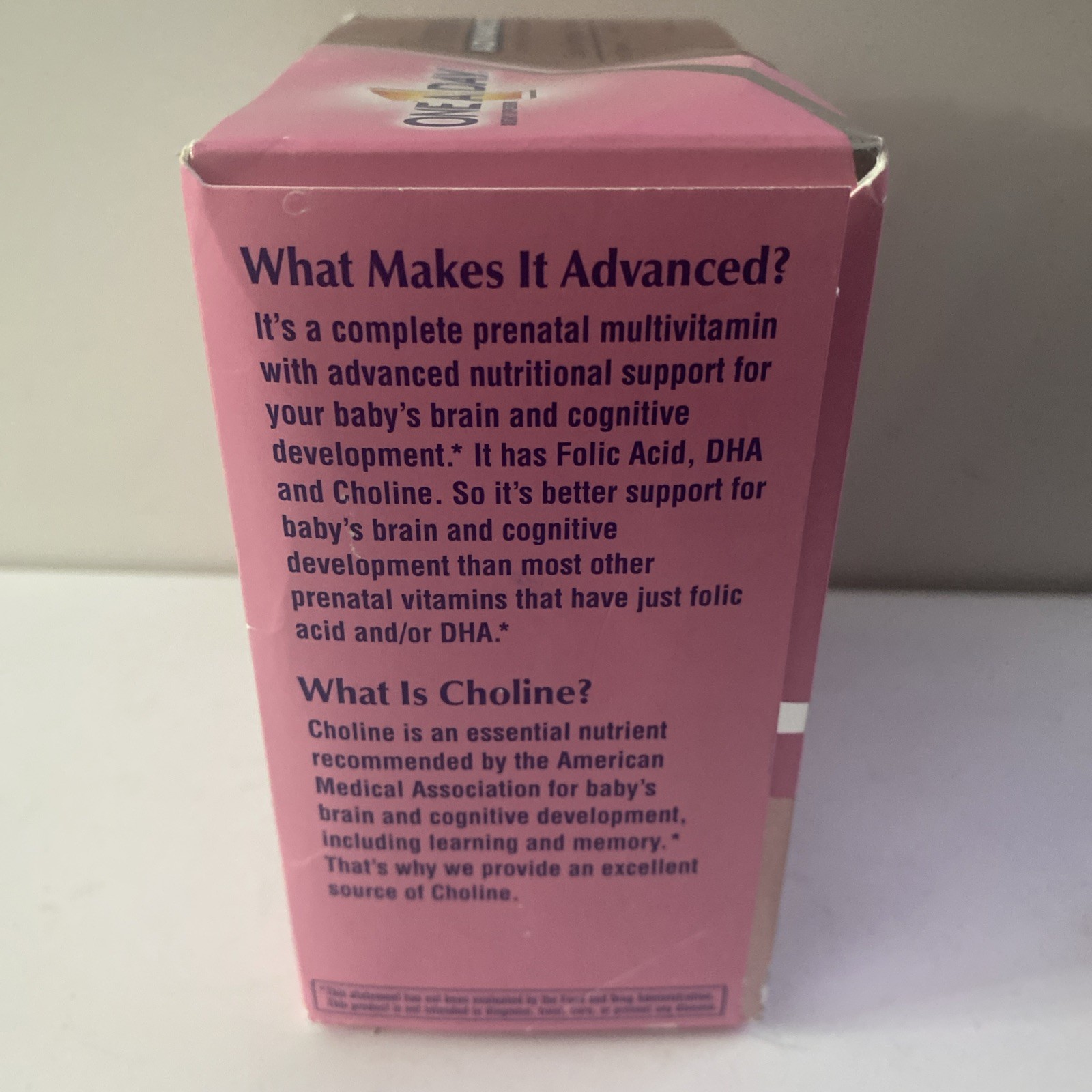 One A Day Prenatal Advanced Multivitamin Softgels 60 Ct + Choline Tablets 60 Ct
