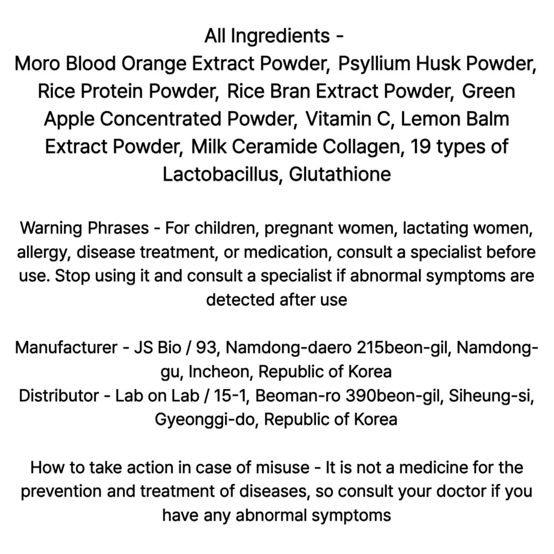LAB ON LAB Italian Moro Blood Orange Extract 500mg x 60 Tablets / 2 Month Supply