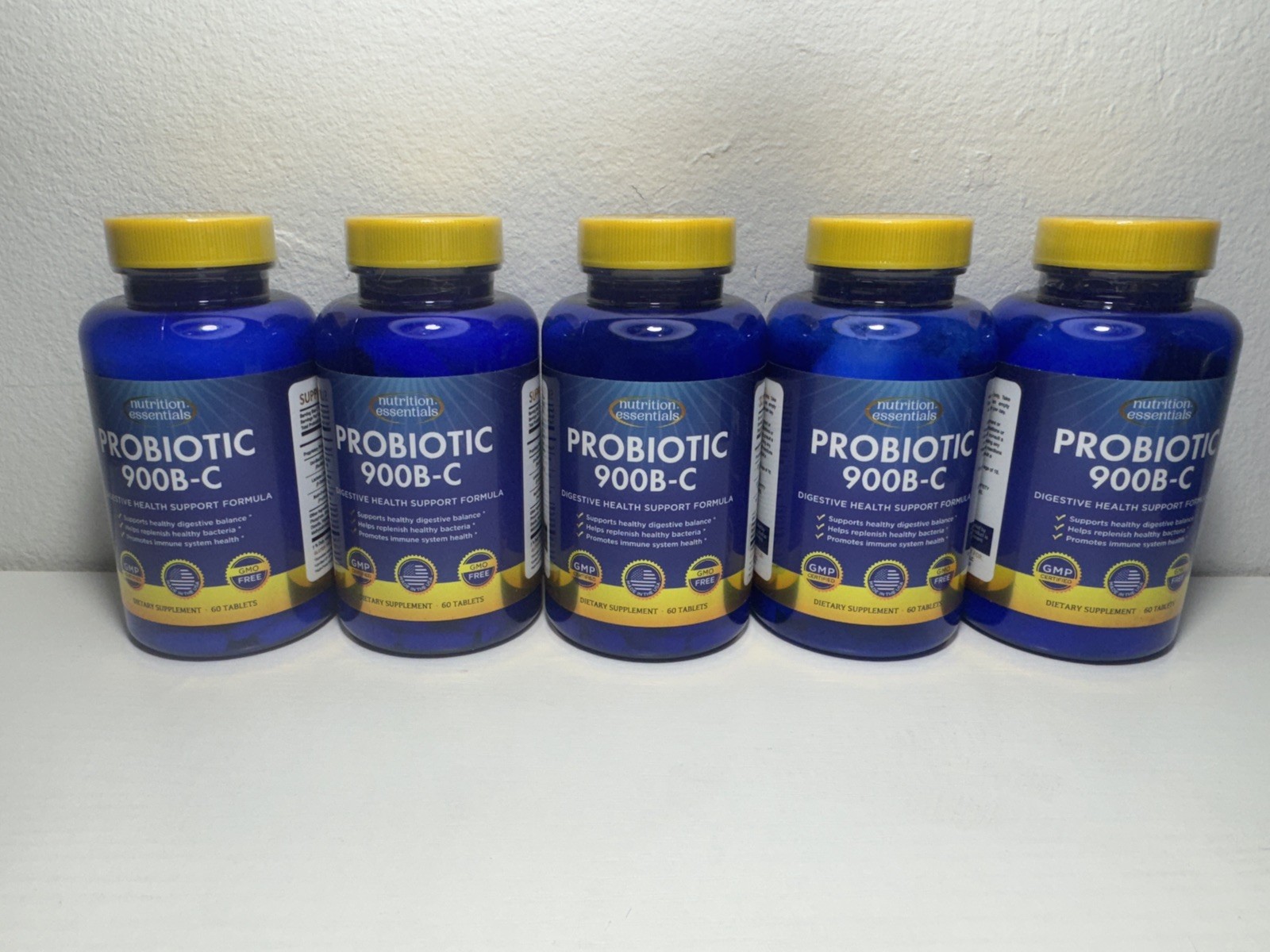 5 COUNTS 💊Sealed Nutrition Essentials 900 Billion Probiotic 60 Tabs Exp 02/28