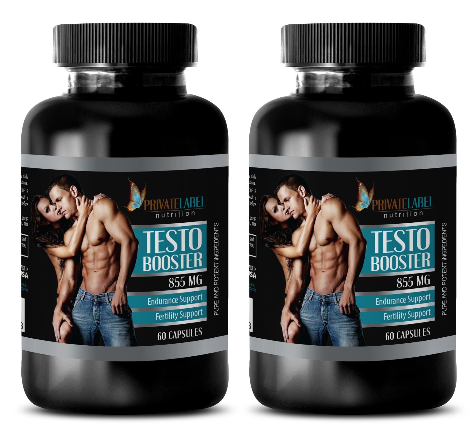 Muscle Builder Pills for men – TESTO BOOSTER 855mg – 2 Bottle 120 Capsules