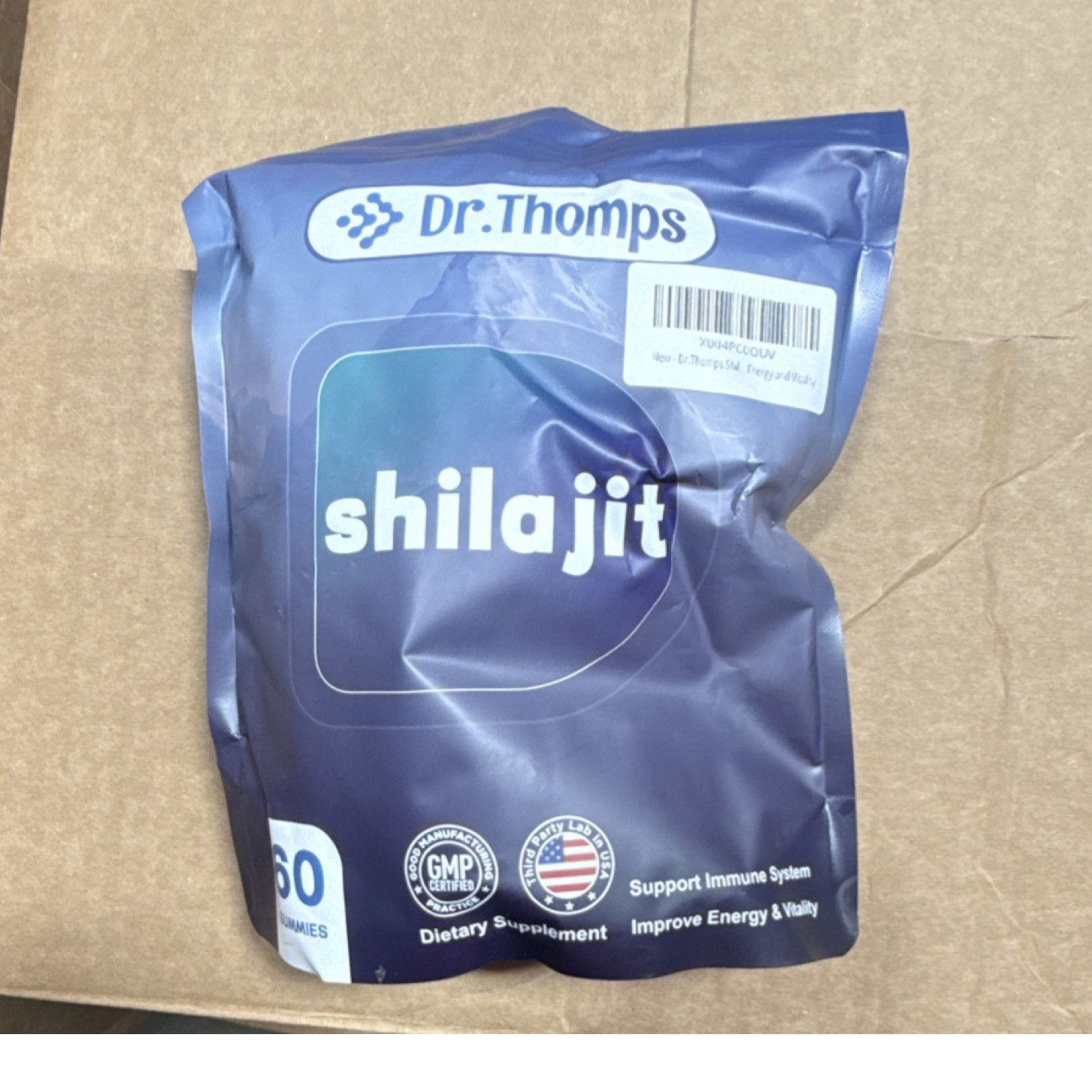 Dr.Thomps Shilajit Gummies 60 Support Immune Energy Vitality Exp 06/2028