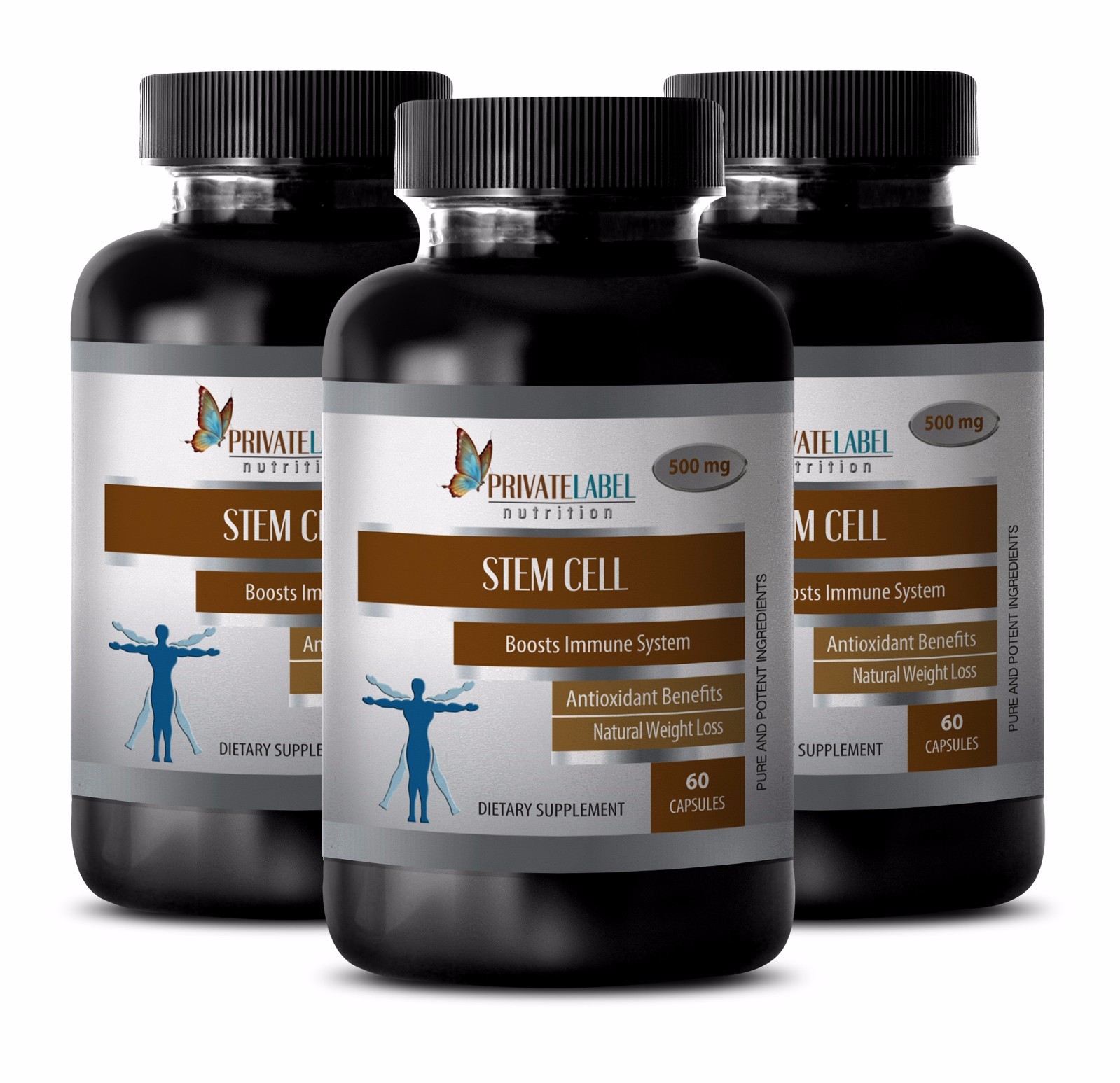 Fat burner for belly – STEM CELL ACTIVATOR 500MG – Klamath Blue Green 3 Bottles